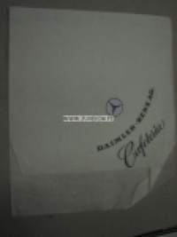 Daimler-Benz AG Cafeteria -käyttämätön servetti 1970-luvulta