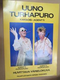 Uuno Turhapuro - Kaksois-agentti -elokuvajuliste, Vesa-Matti Loiri