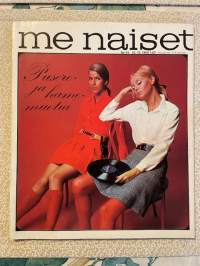 Me Naiset 1968 nr 43, pusero- ja hamemuotia, Uusikaupunki, Juhani Harri, Leena Willberg, Jumaliskylä sai sähköt