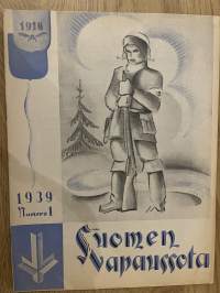 Suomen vapaussota 1939 nr 1 - Vapaussodan valmistelutoiminnasta vuonna 1917, Ylipäällikkö yhdys-upseerina Vaasassa, ym.