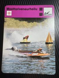 Moottoriveneurheilu keräilykortti