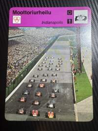 Moottoriurheilu keräilykortti Indianapolis