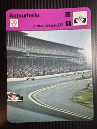 Autourheilu keräilykortti Indianapolis- 500