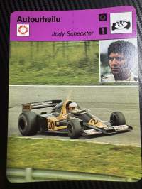 Autourheilu keräilykortti Jody Scheckter