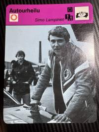 Autourheilu keräilykortti Simo Lampinen