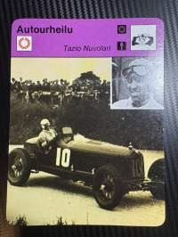 Autourheilu keräilykortti Tazio Nuvolari