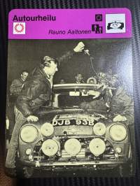 Autourheilu keräilykortti Rauno Aaltonen