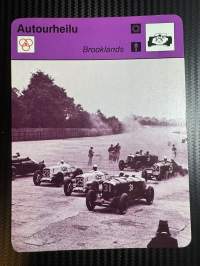 Autourheilu keräilykortti Brooklands