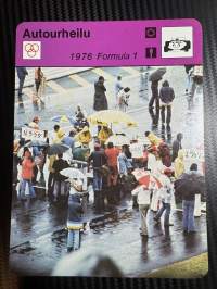 Autourheilu keräilykortti 1976 Formula 1