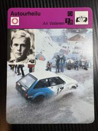 Autourheilu keräilykortti Ari Vatanen
