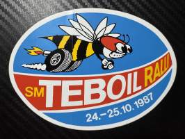 SM Teboil ralli 24-25.10.1987 tarra