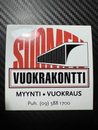 Vuokrakontti Myynti. Vuokraus tarra