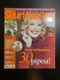 Suuri Käsityö 2005 nr 8, 30 pipoa, 2 kaava-arkkia