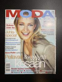 Moda 1999 nr 2, Pellavaa & keveyttä kesään, sisältää kaava-arkin