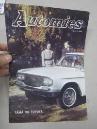 Automies 1964 nr 4 -asiakaslehti, Toyota - Japanin suurin autotehdas, Toyota Crown Sedan, ym.