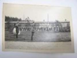 Puhuttelu -saksalainen sotilasvalokuva