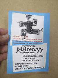 Ukrainalainen jäärevyy Helsinki & Tampere 1967 -mainosesite