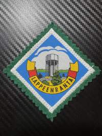 Lappeenranta -kangasmerkki / matkailumerkki / hihamerkki / badge -pohjaväri vihreä