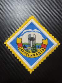 Lappeenranta -kangasmerkki / matkailumerkki / hihamerkki / badge -pohjaväri keltainen