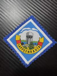 Lappeenranta -kangasmerkki / matkailumerkki / hihamerkki / badge -pohjaväri sininen