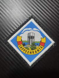Lappeenranta -kangasmerkki / matkailumerkki / hihamerkki / badge -pohjaväri musta
