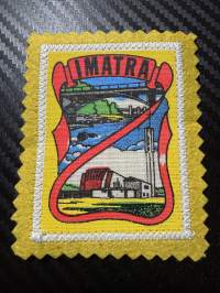 Imatra -kangasmerkki / matkailumerkki / hihamerkki / badge -pohjaväri Keltainen