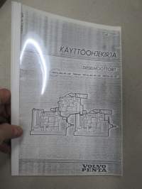 Volvo Penta TD61A,-AG,-AP,-AW, TID61AG, TD71A,-AG,-AP,-AW, TID71A,-AG,-AP dieselmoottorit -käyttöohjekirja (kopio)
