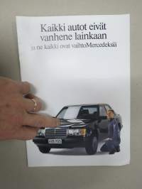 VaihtoMercedes (Mercedes-Benz) 1988 -myyntiesite / brochure