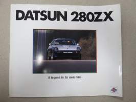 Datsun 280ZX 1982 (81/12) sales brochure -myyntiesite,englanninkielinen