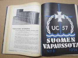 Suomen vapaussota 1935 nr 1-12 sidottu vuosikerta