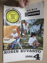 SOK Kodin kuvasto 1966 nr 4 -tuoteluettelo / kuvasto, erinomaista ajankuvaa aikansa kulutushyödykkeistä ym. / postimyyntiluettelo