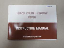 Isuzu 6WG1 Diesel Engine Instruction Manual -käyttöohjekirja
