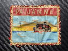 Päijänne -kangasmerkki / matkailumerkki / hihamerkki / badge -pohjaväri valkoinen