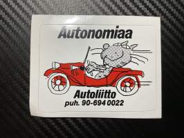 Autononiaa Autoliitto tarra
