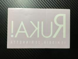 Ruka -auton ikkunaan liimattava tarra
