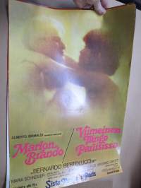 Viimeinen Tango Pariisissa, pääosissa Marlon Brando, Maria Schneider -elokuvajuliste / movie poster