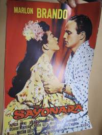 Sayonara, pääosissa Marlon Brando, Miko Taka -elokuvajuliste / movie poster