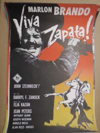 Viva Zapata!, pääosissa Marlon Brando, Jean Peters, Anthony Quinn, Joseph Wiseman -elokuvajuliste / movie poster