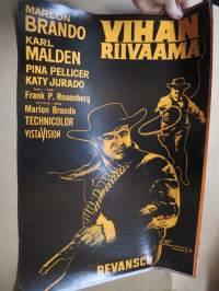 Vihan riivaama / Revansch, pääosissa Marlon Brando, Karl Malden, Katy Jurado -elokuvajuliste / movie poster