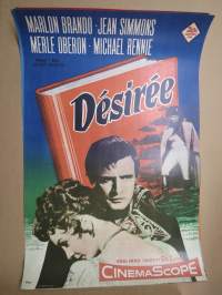 Désirée, pääosissa Marlon Brando, Jean Simmons -elokuvajuliste / movie poster