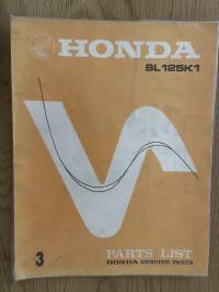 Honda SL125K1 1973 -käyttöohjekirja