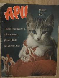 Apu 1959 nr 12 - Sis. Tuhat pakettia työttömille, Kun suihku lennättää, ym.