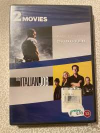 2 movies Shooter - the Italian job -DVD-elokuva