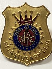 Pelastusarmeija - Veri ja Tuli -rintamerkki / pin