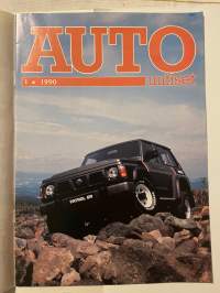 Auto uutiset 1990 nr 1 - Aro-Yhtymä Oy Asiakaslehti (Nissan, Chrysler), Nissan Skyline GT-R, Nissan Patrol GR