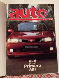 Auto uutiset 1994 nr 4 -Nissan asiakaslehti (Nissan, Chrysler), Nissan Primera ABS, Jeep Grand Cherokee - Bengt Ekman Vaasa