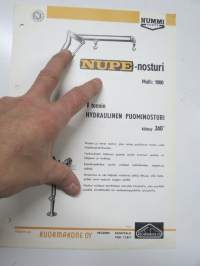 Nummi Nupe 1 ton hydraulinen puominosturi -myyntiesite