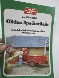 JF SP 2000 Olkien lipeöintilaite -myyntiesite