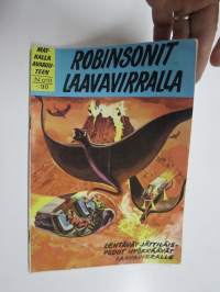 Matkalla avaruuteen 1966 nr 10 Robinsonit laavavirralla -sarjakuvalehti