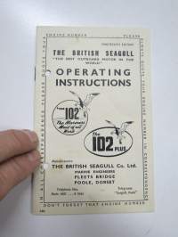 The Bristish Seagull 102 Operating instructions -perämoottori, käyttöohjekirja